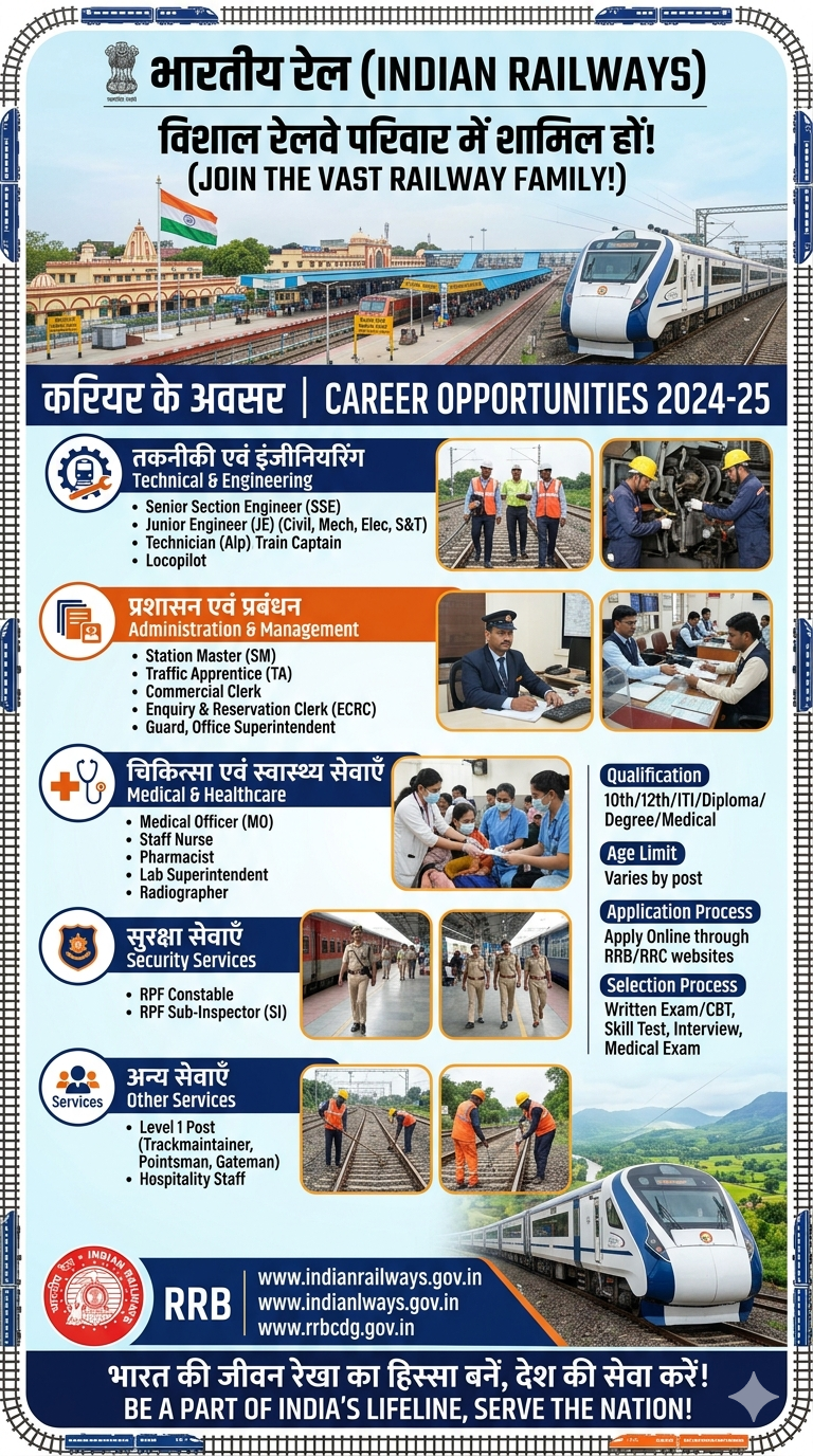 Jobs from Indian Railway department