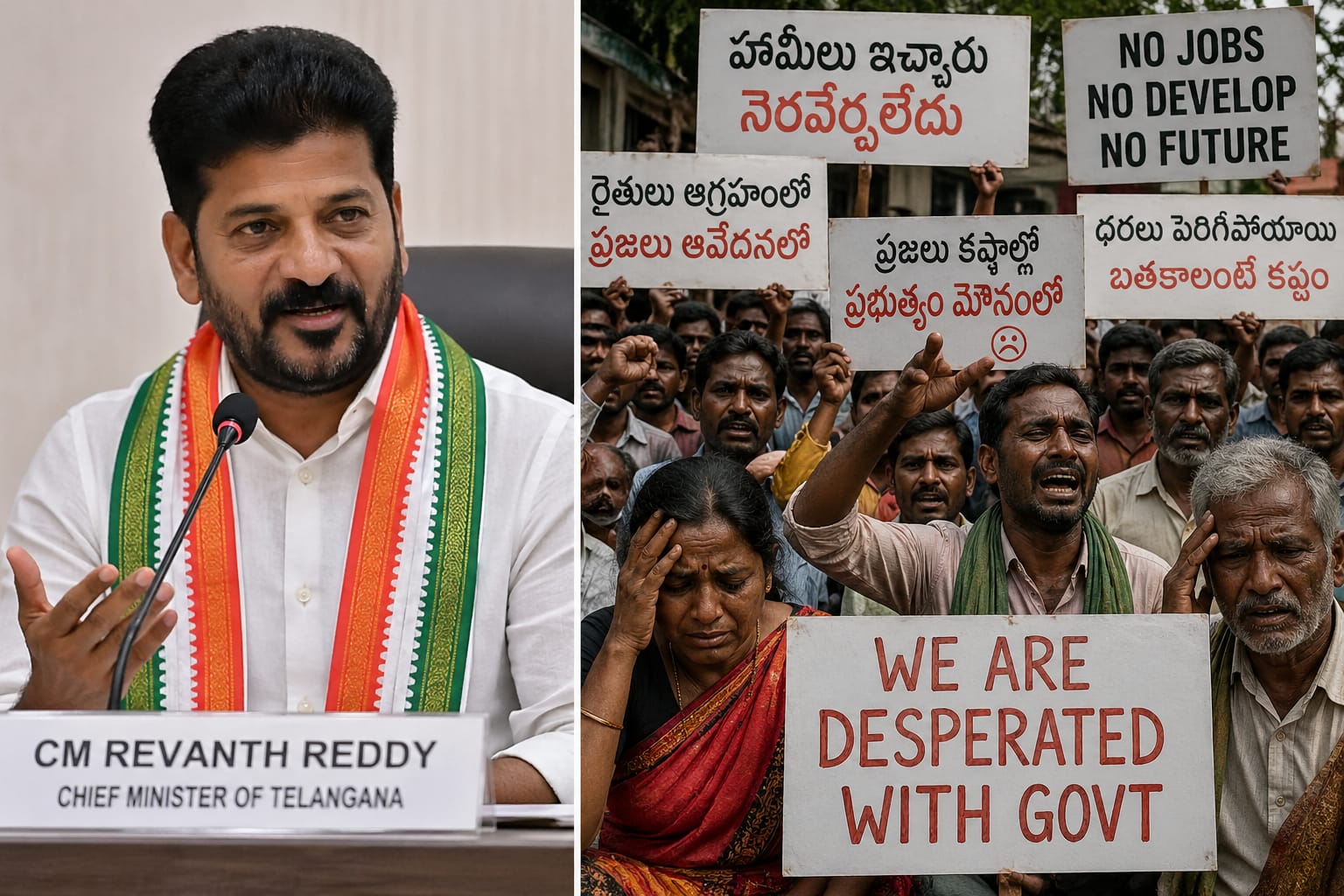 Congress vs Citizens: How Congress Broke Its Promises to Telangana's RTCand the Deadly Price Being Paid.
